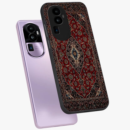 Heritage Carpet Royale Glass Case displayed in angled mockup highlighting intricate royal carpet design with heritage aesthetic.