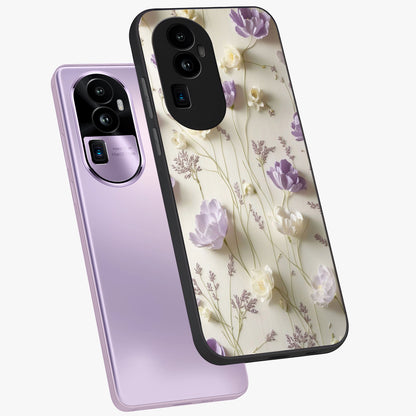 Lilac Breeze Harmony Glass Case displayed in angled mockup highlighting calm lilac breeze design with soothing aesthetic style.
