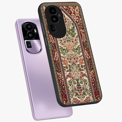 Persian Inspired Glass Case displayed in angled mockup highlighting intricate traditional design with elegant cultural aesthetic.