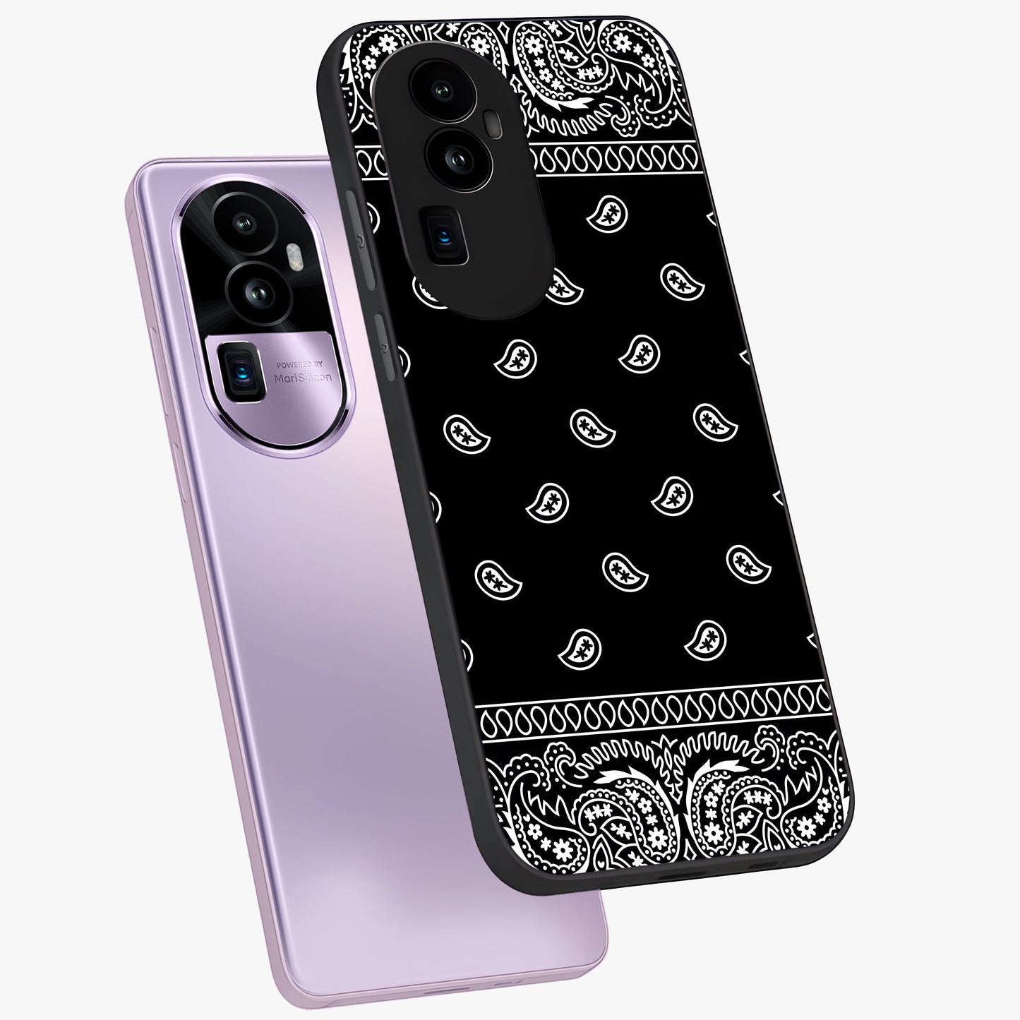 Retro Rebel Threads Glass Case displayed in angled mockup highlighting retro inspired graphic design with rebellious aesthetic.