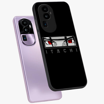 Scarlet Gaze Dominance Glass Case displayed in angled mockup highlighting intense visual design with bold scarlet aesthetic.