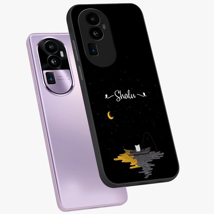 Silent Night Row Glass Case displayed in angled mockup highlighting peaceful evening design with dreamy night aesthetic.