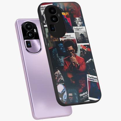 The Weeknd Glass Case displayed in angled mockup highlighting stylish pop culture inspired design with modern aesthetic.
