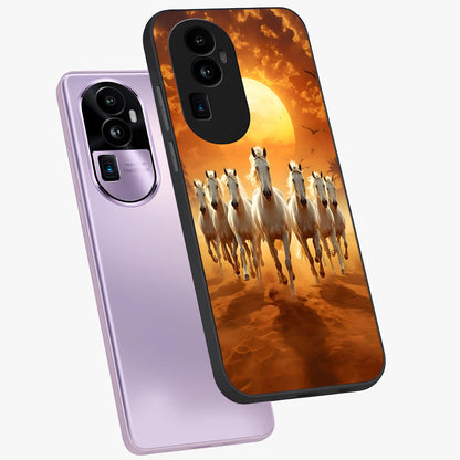 Wild Sunset Majesty Glass Case displayed in angled mockup highlighting vibrant sunset sky design with scenic aesthetic.