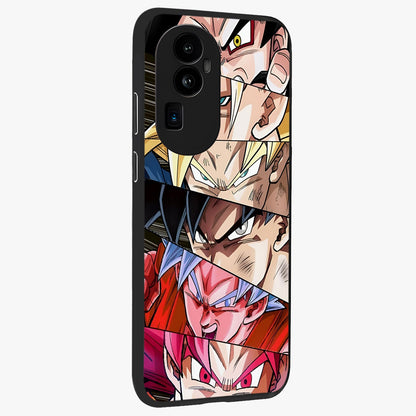 Anime Character Glass Case upright view showcasing expressive anime artwork with bold graphic style.