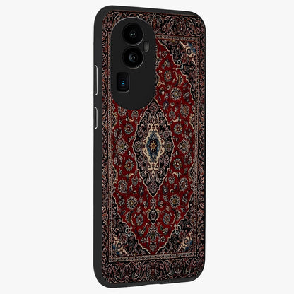 Heritage Carpet Royale Glass Case upright view showcasing detailed ornamental artwork with luxurious traditional theme.