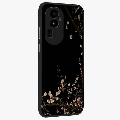 Petal Moon Light With Custom Name Glass Case upright view showcasing elegant floral moon artwork with personalized aesthetic.