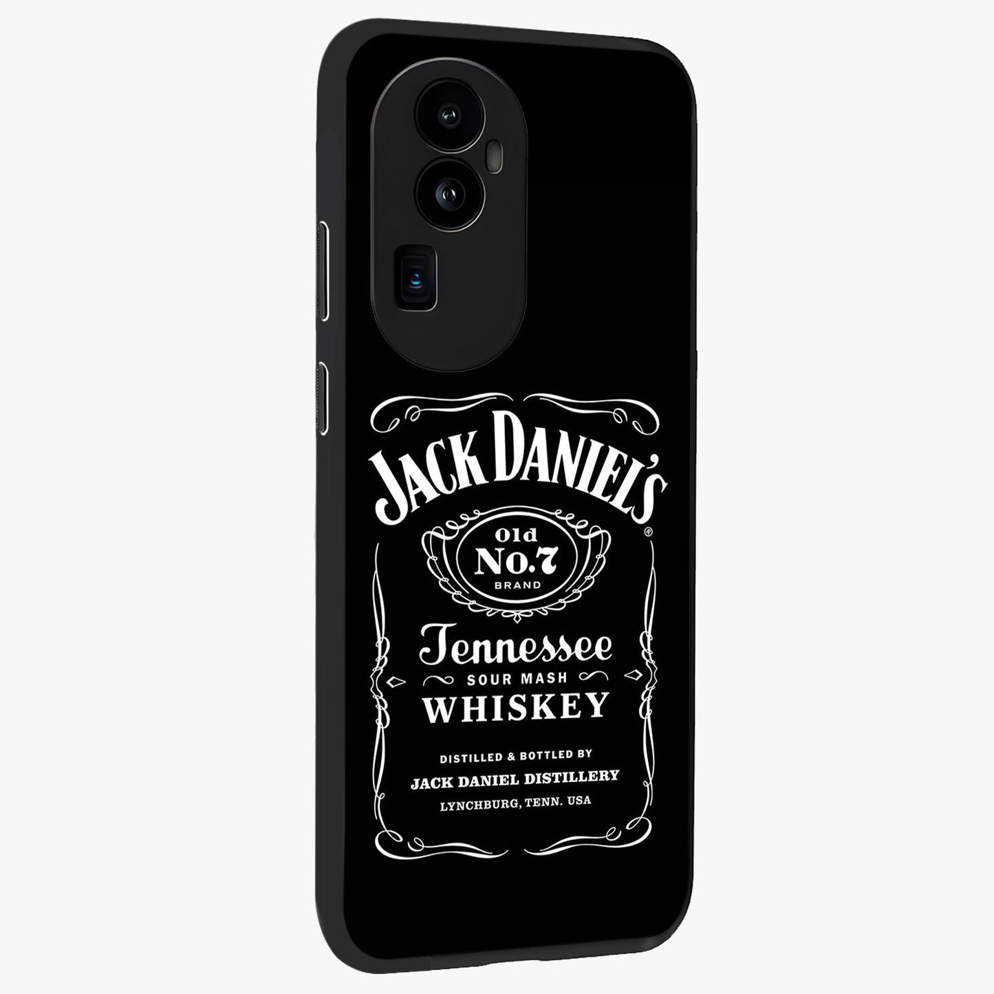 Vintage Whiskey Heritage Glass Case upright view showcasing stylish vintage whiskey artwork with timeless bar culture theme.