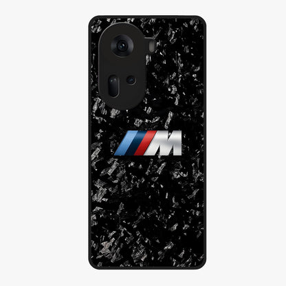 Carbon Speed Mark Glass Case showing flat back view with sporty carbon pattern artwork and glossy glass finish.