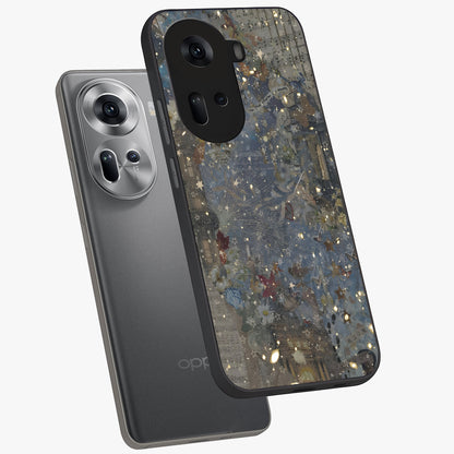 Aesthetic Astrolophia Glass Case displayed in angled mockup highlighting artistic aesthetic elements and smooth glass surface.