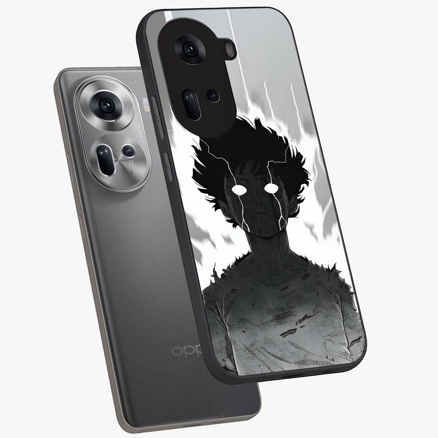 Awakened Inner Rage Glass Case displayed in angled mockup highlighting powerful graphic design and bold artistic theme.