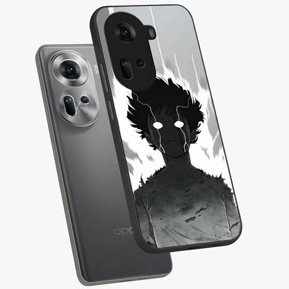 Awakened Inner Rage Glass Case displayed in angled mockup highlighting powerful graphic design and bold artistic theme.