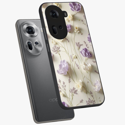 Lilac Breeze Harmony Glass Case displayed in angled mockup highlighting calm lilac breeze design with soothing aesthetic style.