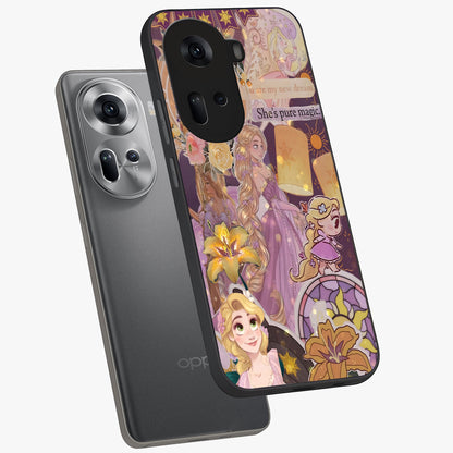 Magical Tangled Dream Glass Case displayed in angled mockup highlighting whimsical fantasy design with magical aesthetic.