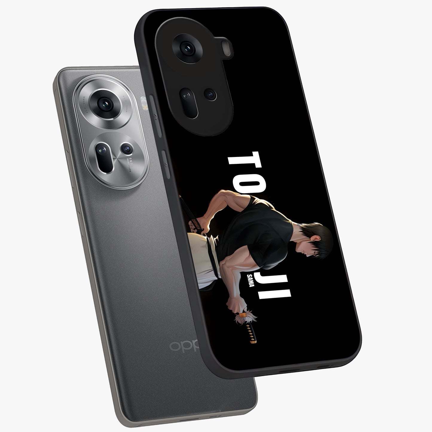 Midnight Blade Resolve Glass Case displayed in angled mockup highlighting powerful blade illustration with dramatic dark aesthetic.