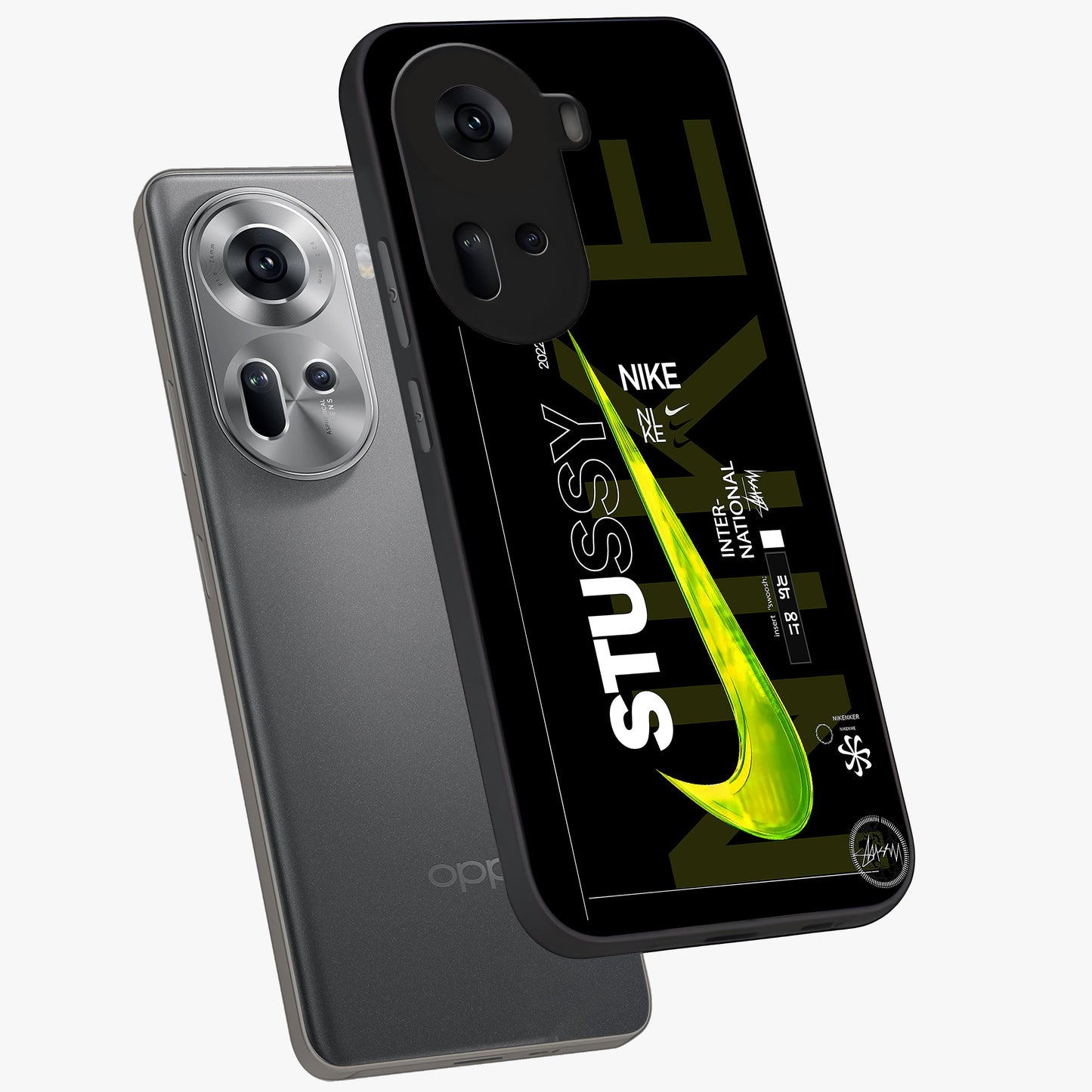 Neon Street Edition Glass Case displayed in angled mockup highlighting vibrant urban design with bold street aesthetic.