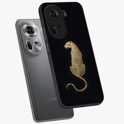 Regal Leopard Glass Case displayed in angled mockup highlighting powerful animal illustration with stylish wild aesthetic.
