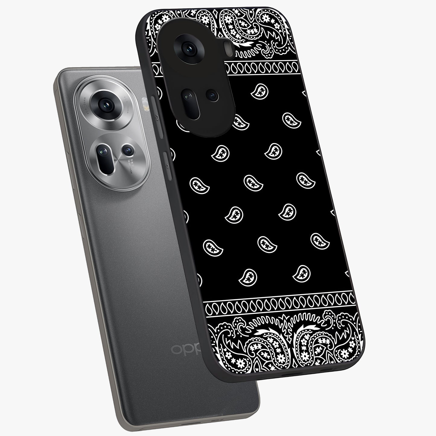 Retro Rebel Threads Glass Case displayed in angled mockup highlighting retro inspired graphic design with rebellious aesthetic.