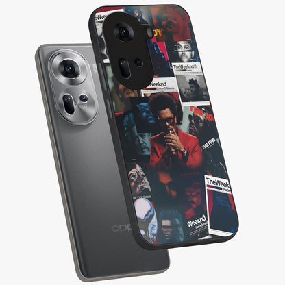 The Weeknd Glass Case displayed in angled mockup highlighting stylish pop culture inspired design with modern aesthetic.