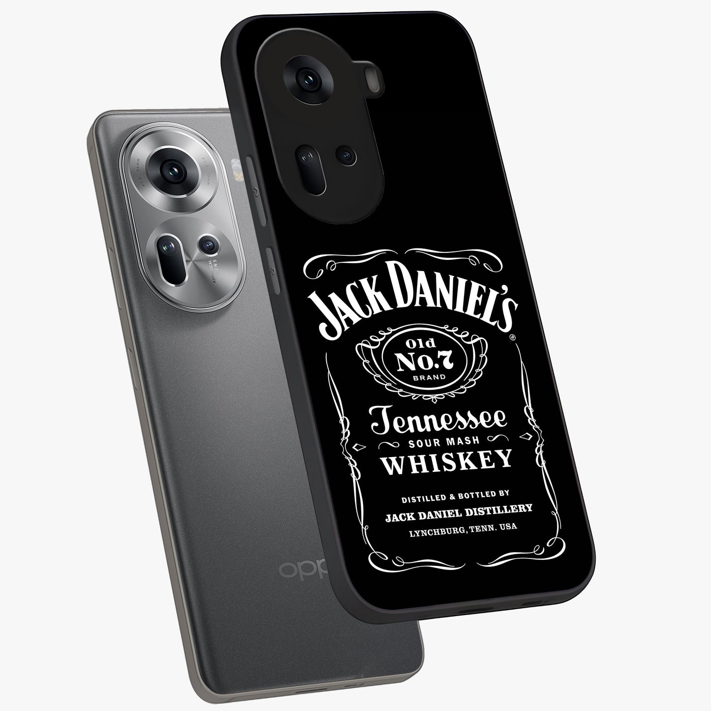 Vintage Whiskey Heritage Glass Case displayed in angled mockup highlighting retro beverage themed design with heritage aesthetic.