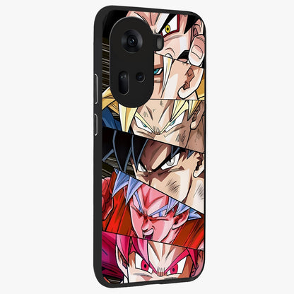 Anime Character Glass Case upright view showcasing expressive anime artwork with bold graphic style.