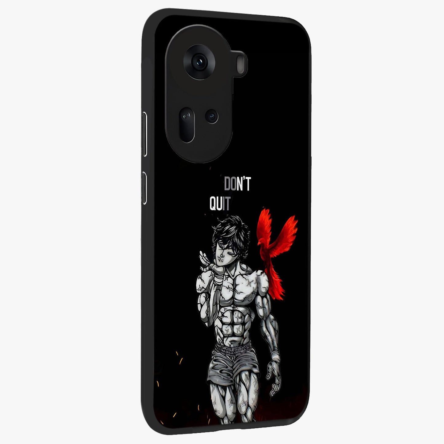 Rise Beyond Limits Glass Case upright view showcasing powerful inspirational artwork with uplifting theme.