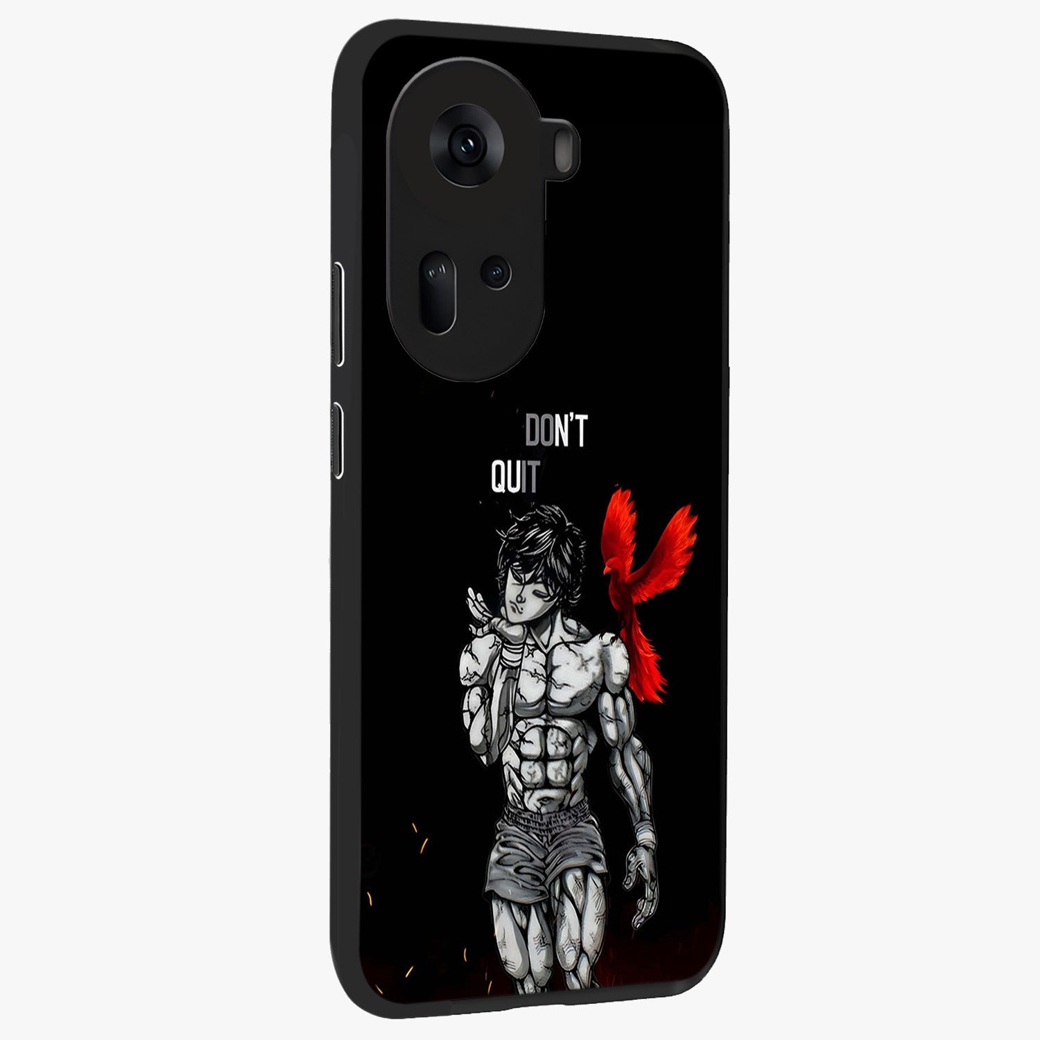 Rise Beyond Limits Glass Case upright view showcasing powerful inspirational artwork with uplifting theme.