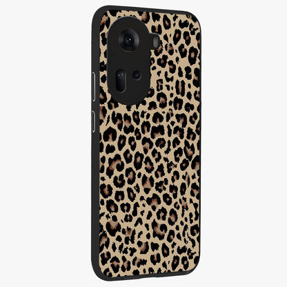 Savage Chic Pattern Glass Case upright view showcasing trendy decorative artwork with edgy fashion theme.