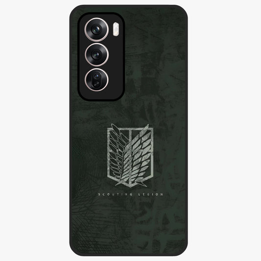 Wings Of Freedom Glass Case showing flat back view with symbolic wings artwork and glossy glass finish.