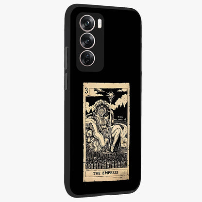 The Empress Glass Case upright view showcasing powerful empress themed artwork with luxurious artistic theme.