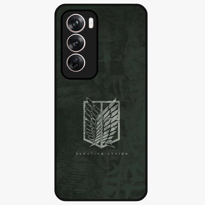 Wings Of Freedom Glass Case showing flat back view with symbolic wings artwork and glossy glass finish.