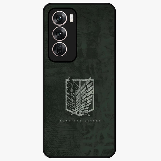 Wings Of Freedom Glass Case showing flat back view with symbolic wings artwork and glossy glass finish.