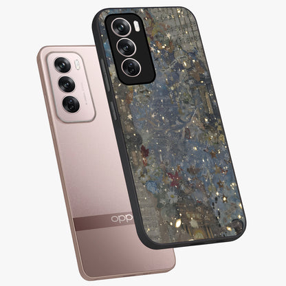Aesthetic Astrolophia Glass Case displayed in angled mockup highlighting artistic aesthetic elements and smooth glass surface.