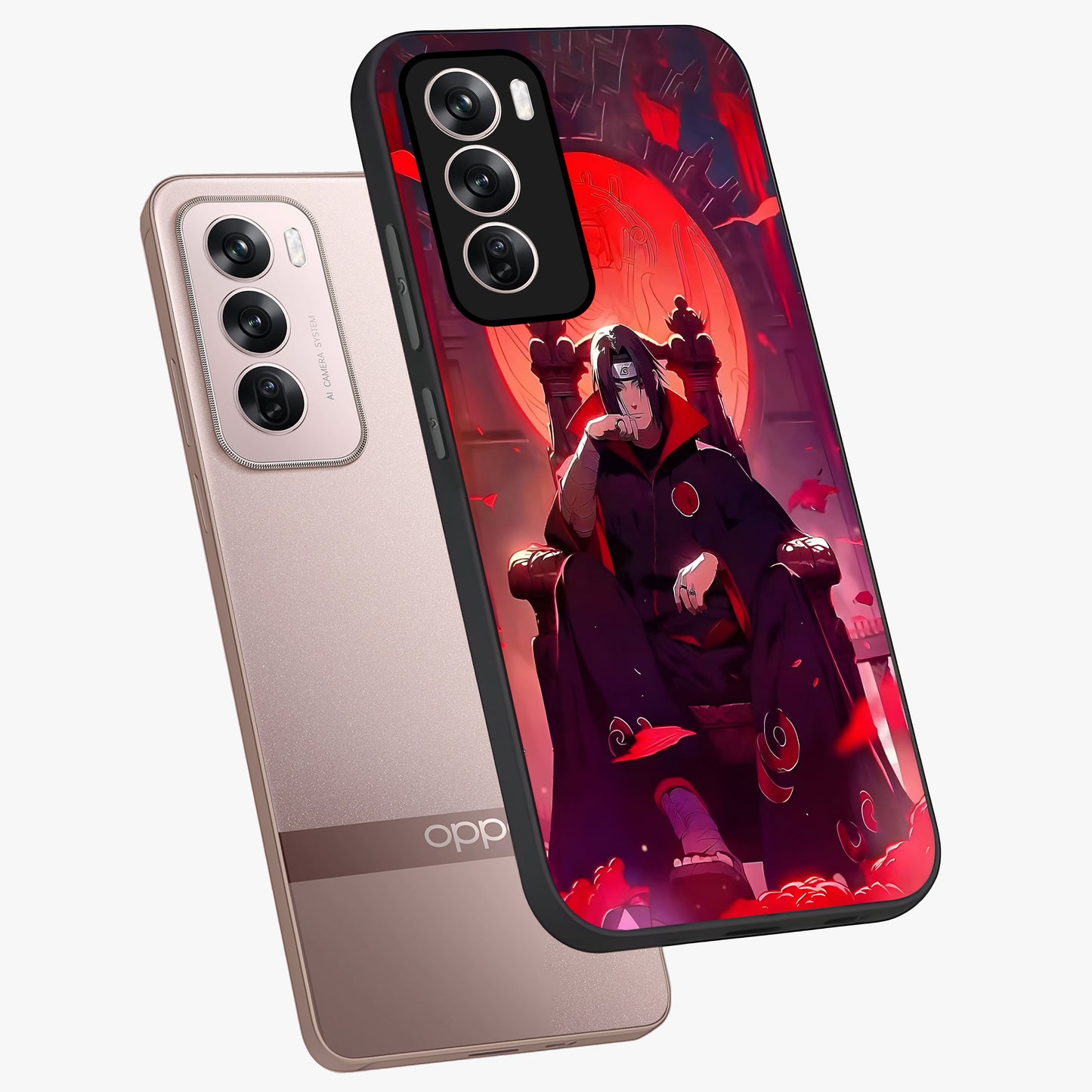 Blood Moon Sovereign Glass Case displayed in angled mockup highlighting dark celestial moon design and dramatic theme.
