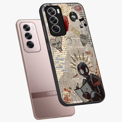 City Dream Sketch Glass Case displayed in angled mockup highlighting minimal city illustration with aesthetic sketch style.