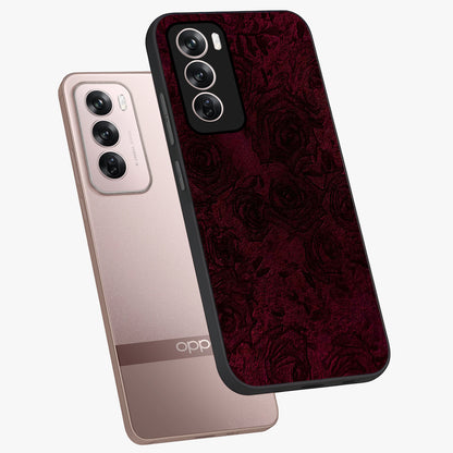 Crimson Fade Flow Glass Case displayed in angled mockup highlighting smooth gradient design with modern aesthetic style.