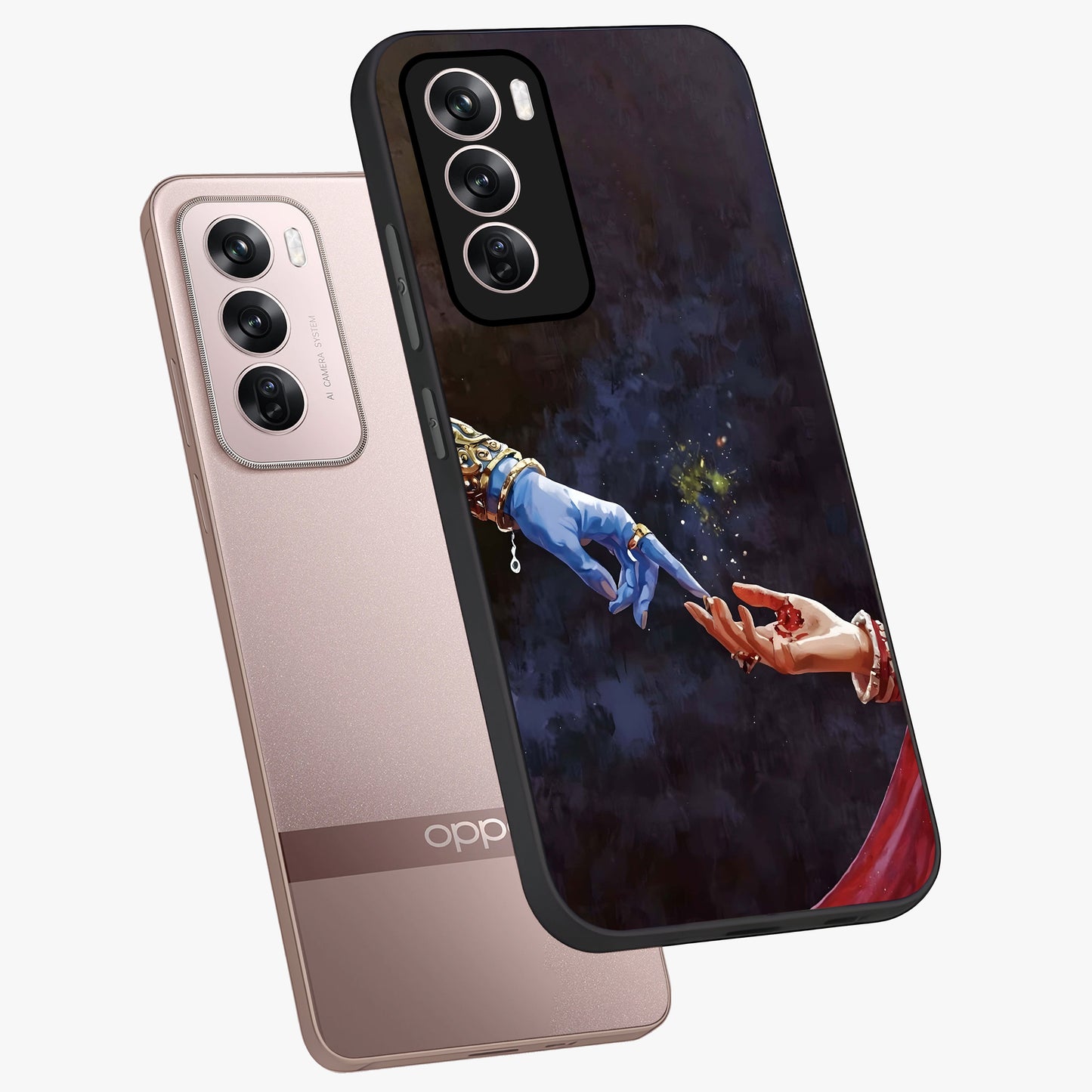 Divine Touch Eternal Glass Case displayed in angled mockup highlighting elegant divine inspired design with calm aesthetic style.