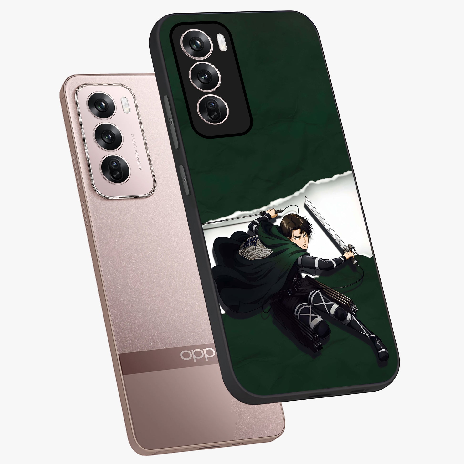 Emerald War Vanguard Glass Case displayed in angled mockup highlighting intense battle inspired design with emerald tone aesthetic.