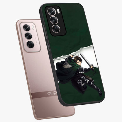 Emerald War Vanguard Glass Case displayed in angled mockup highlighting intense battle inspired design with emerald tone aesthetic.