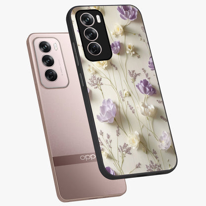 Lilac Breeze Harmony Glass Case displayed in angled mockup highlighting calm lilac breeze design with soothing aesthetic style.