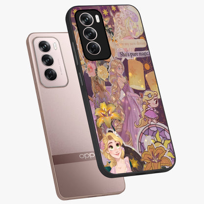 Magical Tangled Dream Glass Case displayed in angled mockup highlighting whimsical fantasy design with magical aesthetic.