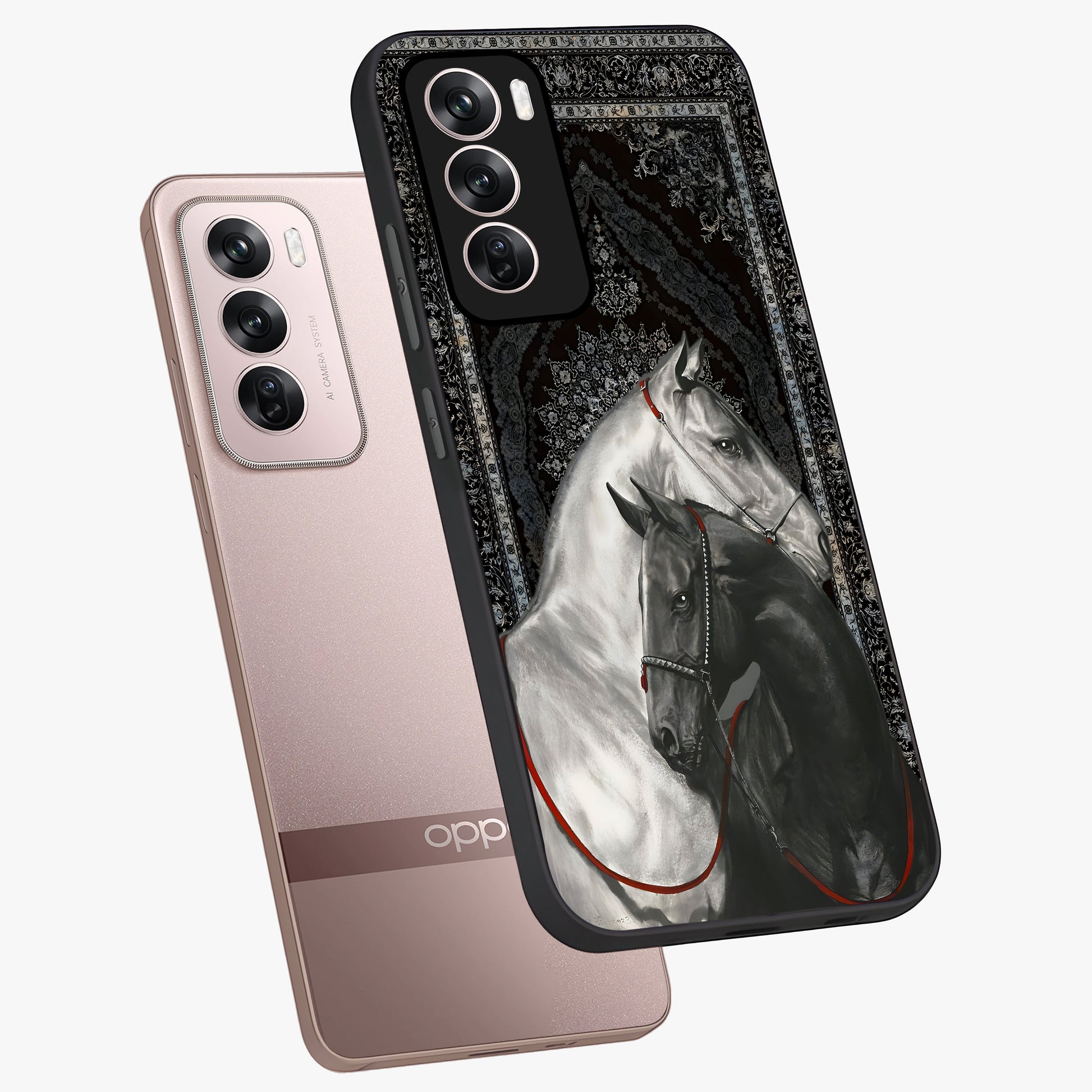Majestic Ride Legacy Glass Case displayed in angled mockup highlighting sleek vehicle design with bold racing aesthetic.