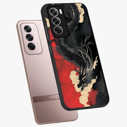 Shadow Dragon Fury Glass Case displayed in angled mockup highlighting powerful dragon illustration with dark fantasy aesthetic.