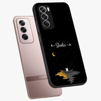 Silent Night Row Glass Case displayed in angled mockup highlighting peaceful evening design with dreamy night aesthetic.