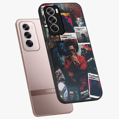 The Weeknd Glass Case displayed in angled mockup highlighting stylish pop culture inspired design with modern aesthetic.