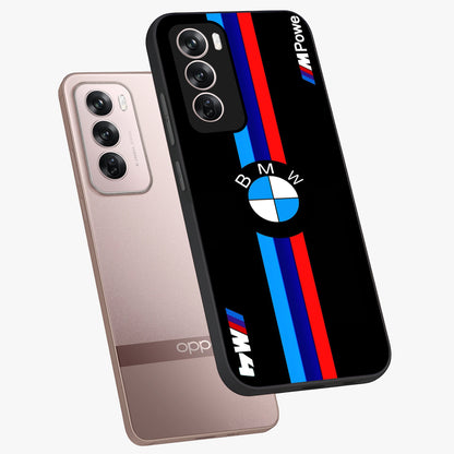 Turbo BMW Beast Glass Case displayed in angled mockup highlighting sleek racing car design with bold automotive aesthetic.