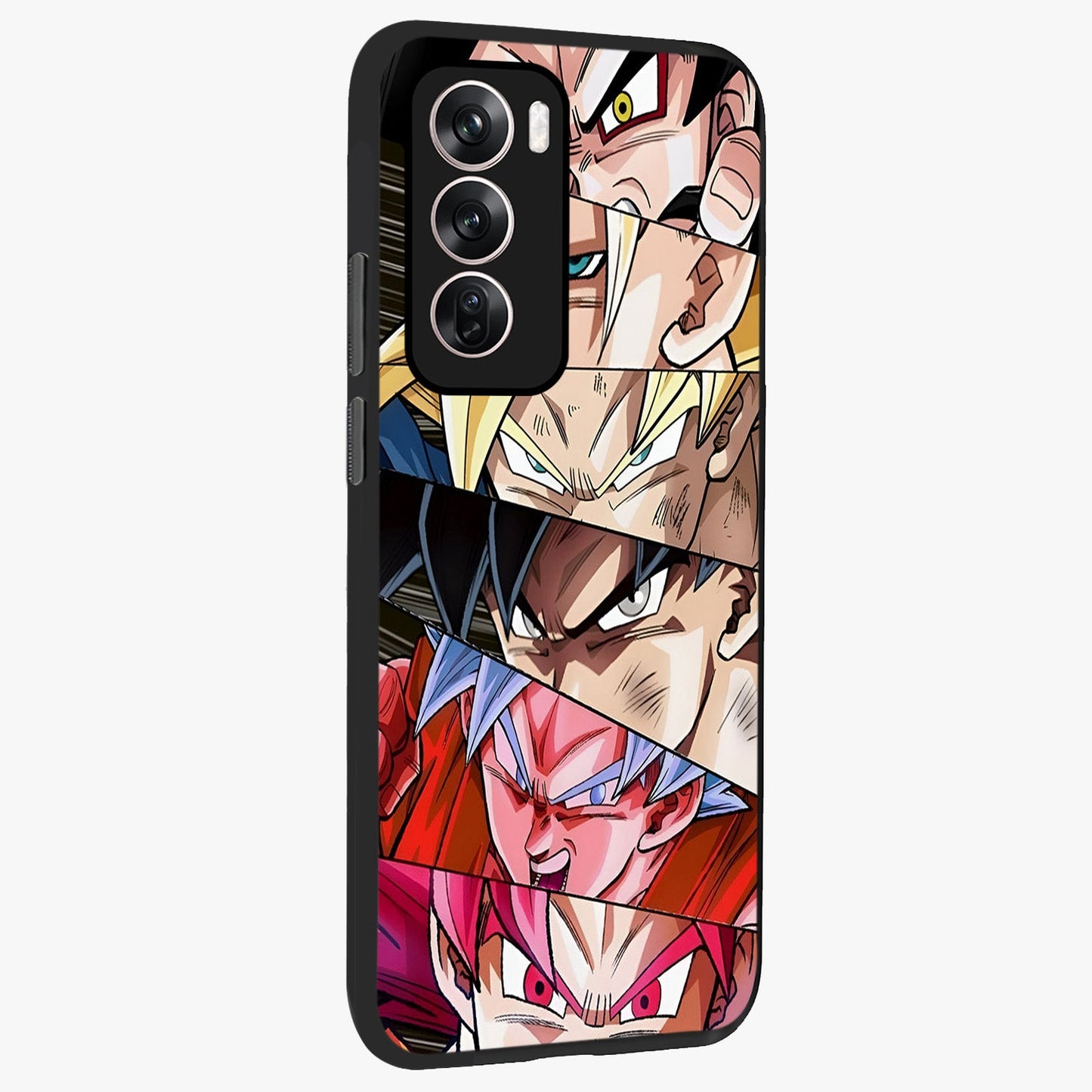 Anime Character Glass Case upright view showcasing expressive anime artwork with bold graphic style.