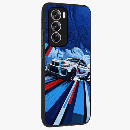Drift Power Rush Glass Case upright view showcasing high speed racing artwork with bold automotive theme.