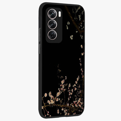 Petal Moon Light With Custom Name Glass Case upright view showcasing elegant floral moon artwork with personalized aesthetic.