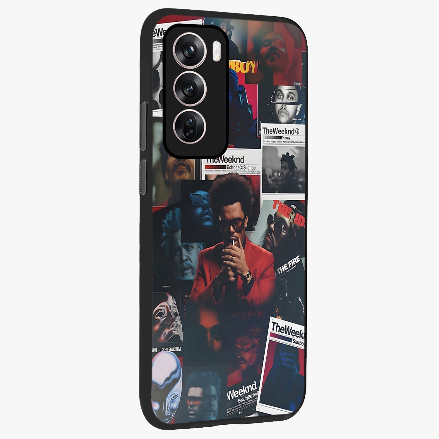 The Weeknd Glass Case upright view showcasing bold music themed artwork with contemporary artistic style.